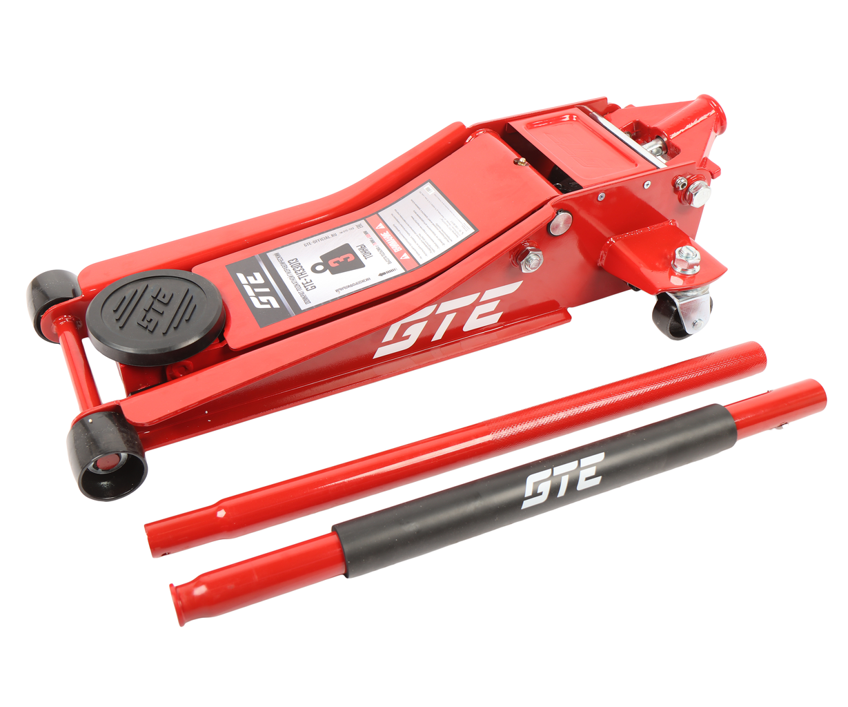 GTE-TH33013 Домкрат подкатной 3т 75-505мм двухпоршневой низкопрофильный